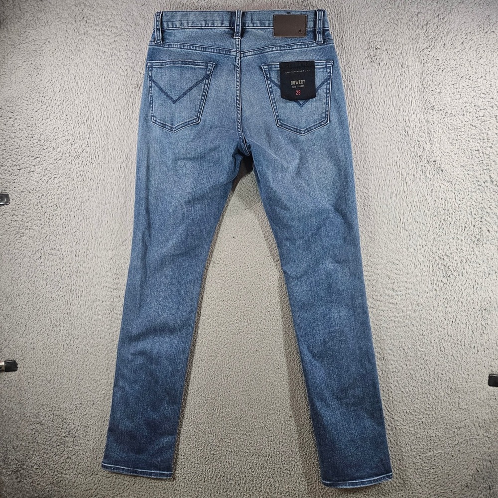 John Varvatos USA Bowery Slim Straight Jeans Blue Medium Wash 28 J306DW1B NEW - Picture 9 of 13